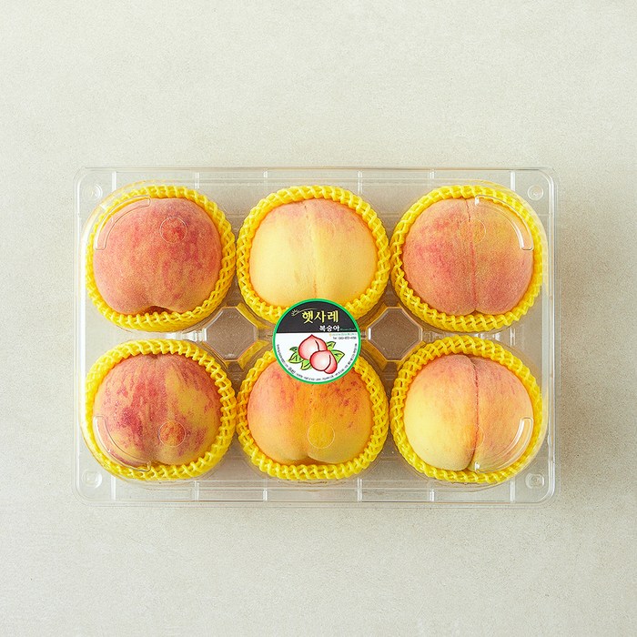 햇사레 당도선별 부드러운 황도복숭아 4~7입, 1개, 1.25kg