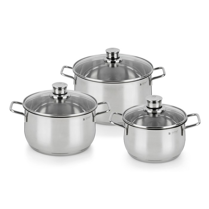 WMF 인덕션 디아뎀 플러스 양수 냄비 세트, 스텐, 양수냄비 16cm + 양수냄비20cm + 양수냄비24cm, 3개