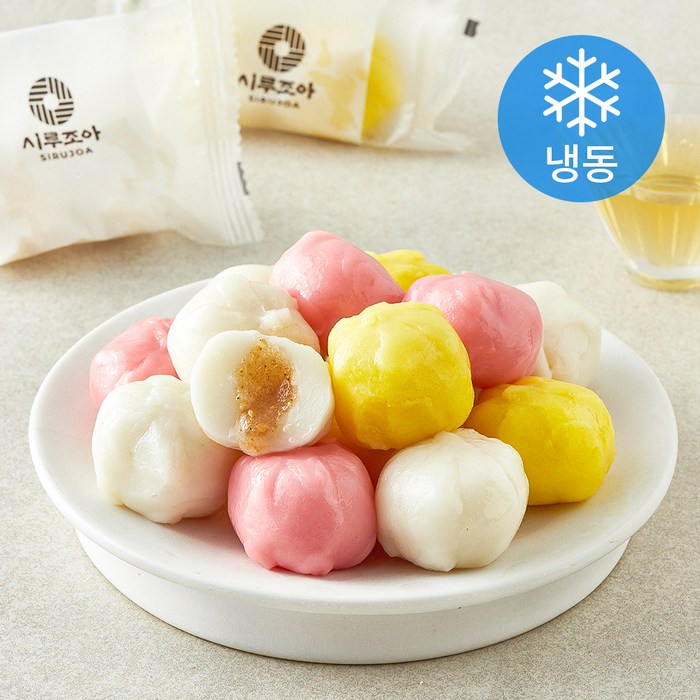 시루조아 굳지않는 삼색 모듬 꿀떡 (냉동), 320g, 1개, 1개입