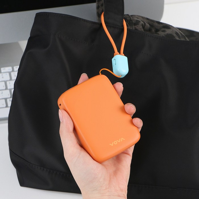 보바 그립 22.5W 고속충전 보조배터리 20000mAh, 오렌지 후기 분석 - LED 디스플레이 상세