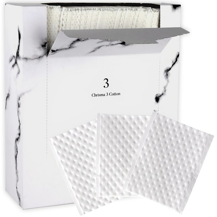 CRISMA 3-Cotton Embossed Cotton Cotton Pad, 500개입, 1 Piece