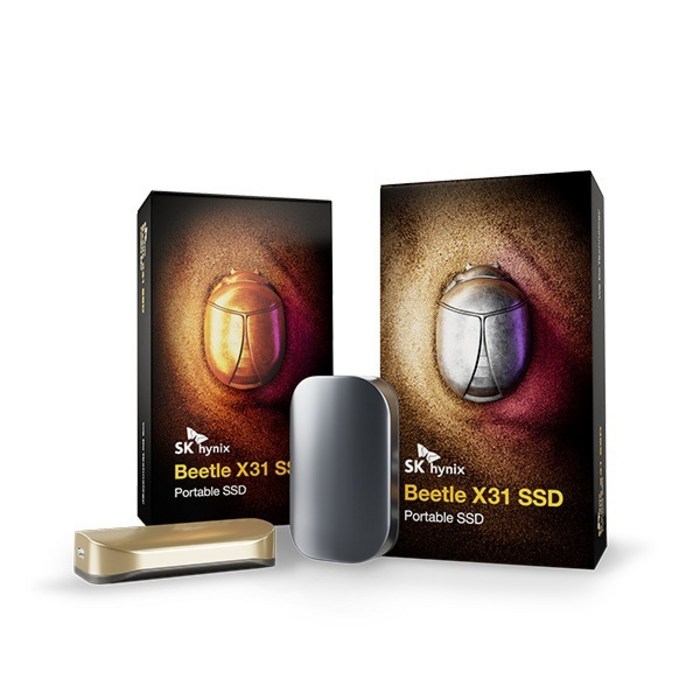 (SK hynix) 외장SSD Beetle X31 (USB3.2 Gen2) (그레이/2TB), 그레이, 2TB 대표 이미지 - 하이닉스 SSD 추천