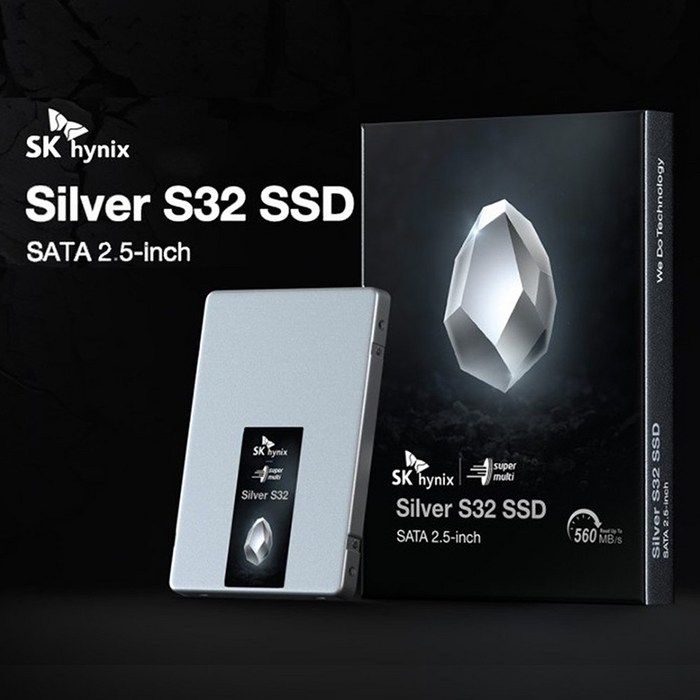 SK하이닉스 내장 SSD Silver S32 SATA 2.5인치, SK하이닉스 Silver S32 SATA 2.5인치, 500GB 대표 이미지 - 하이닉스 SSD 추천