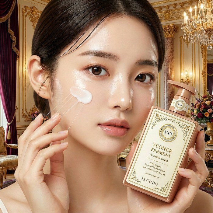 뤼산드 PDRN 연어 특허발효 앰플 크림 300ml 영양 에센스 세럼 콜라겐 생성 미백 팔짜 눈밑 주름 미백 기능성 피부결개선 다크써클 기미 탄력 진정 보습 건조 수분 화이트닝, 1개 후기 분석 - 성분 배합 및 안전성 인증서