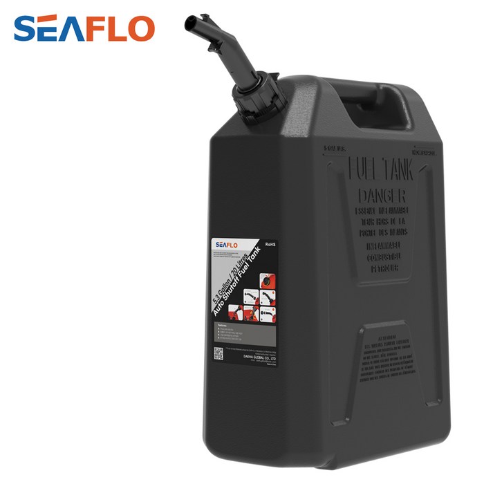 씨플로 오리지날 제리캔 등유통 캠핑기름통 블랙 20리터, 1개 - 석유통