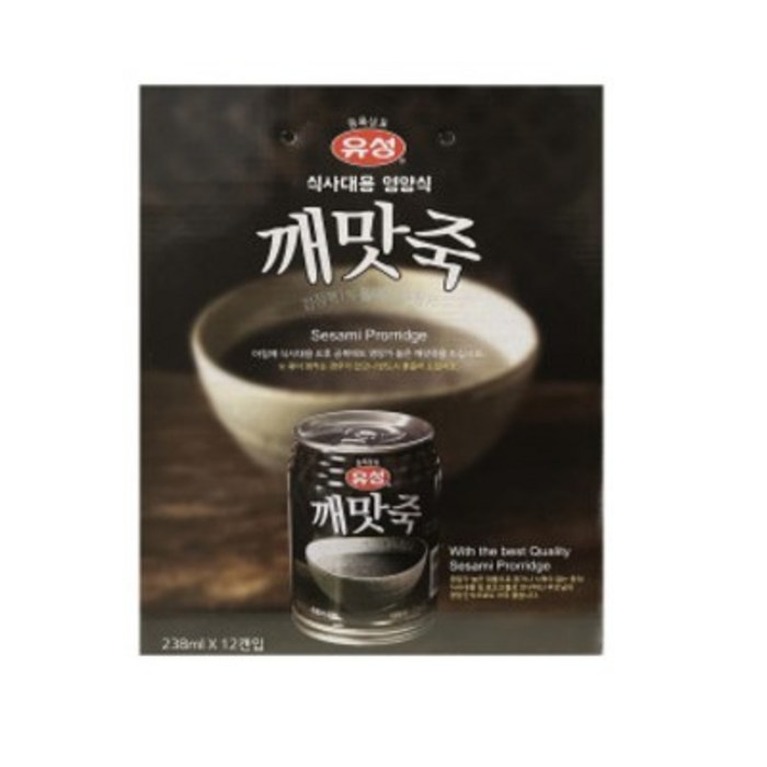 유성 깨맛죽 (238mlx12캔), 238ml, 12개 - 후덕죽