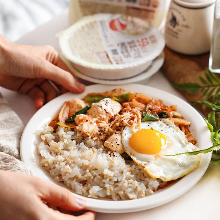 빼고비움 최저 칼로리 100g당 39kcal 발효곤약쌀현미밥39 후기 분석 - 조리 예시1