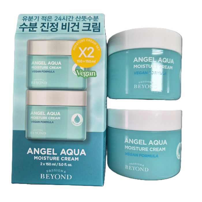 비욘드 엔젤아쿠아 수분크림, 150ml, 2개