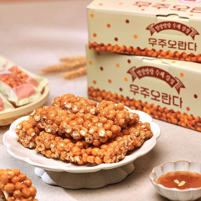 우주오란다 말랑말랑 플레인 강정, 30g 후기 분석 - 오란다의 부드러운 질감