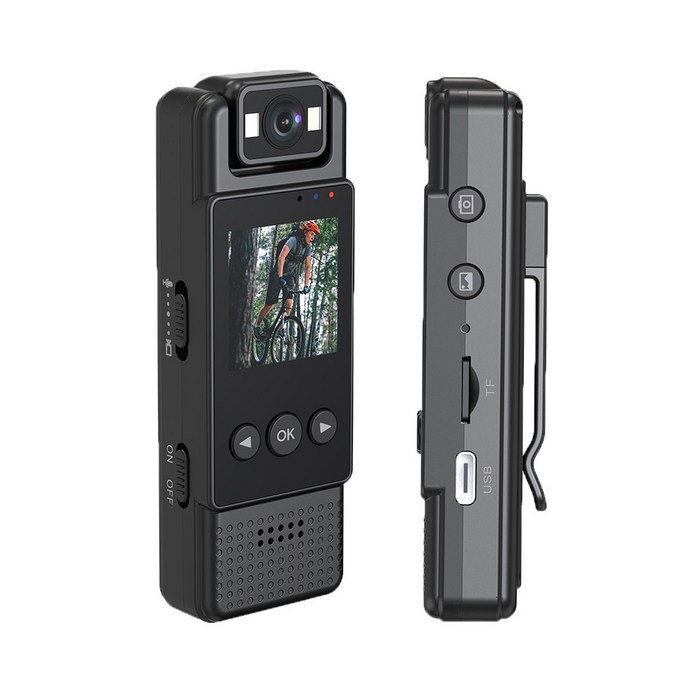 SEWEEK 자전거블랙박스 오토바이블랙박스 바디캠 액션캠 FHD 고화질 초소형 바디캠, 블랙박스/바디캠(128GB SD 카드) - 액션캠