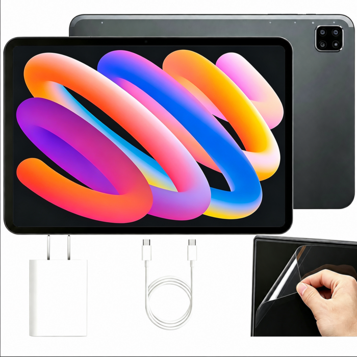 BMAX 11.4인치 태블릿 2.4K 화면 4G LTE 통화 지원 G99 CPU 탑재 22/24GB+128/256GB(최대 2TB 확장 가능) Widevine L1 Netflix, Space Grey, 128GB, Wi-Fi+Cellular