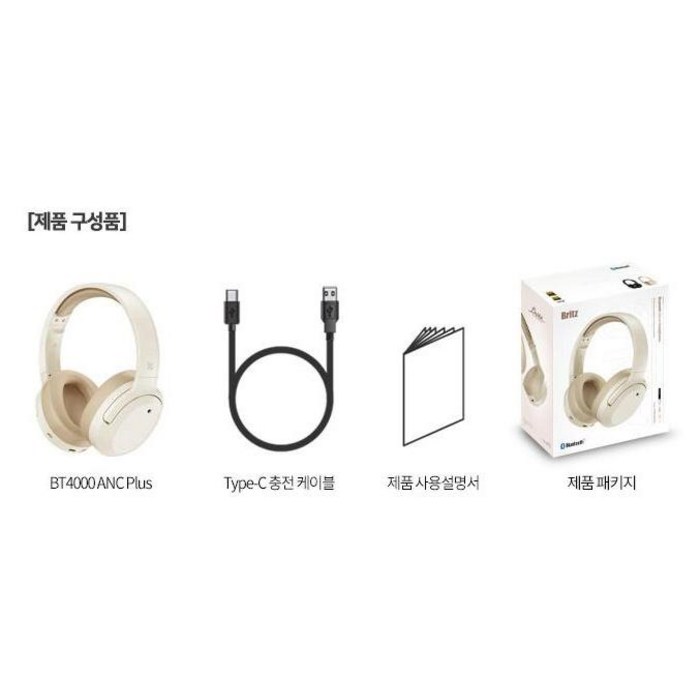 브리츠 블루투스 스테레오 헤드폰 BT4000 ANC Plus 블랙 후기 분석 - 야외 사용 컷
