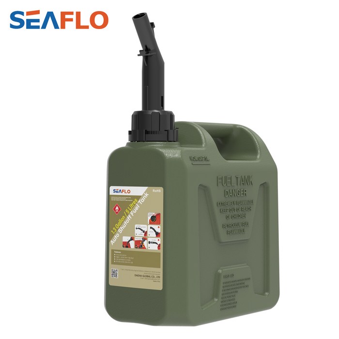 씨플로 오리지날 제리캔 등유통 캠핑기름통 카키 5리터, 1개 - 석유통