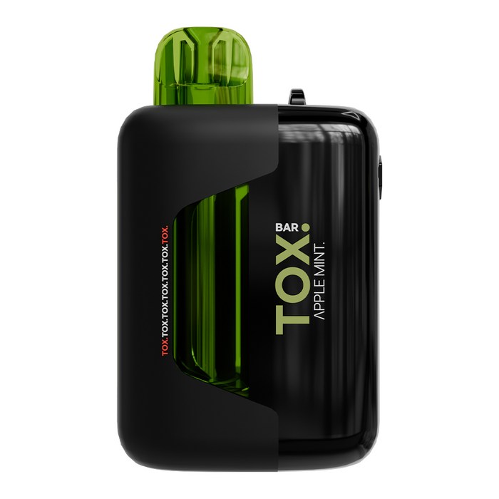 네스티 톡스바 25K 대용량 일회용 전자담배 TOX BAR 25000 퍼프 무니코틴 전자담배, 애플 민트, 1개 대표 이미지 - 일회용 전자담배 추천