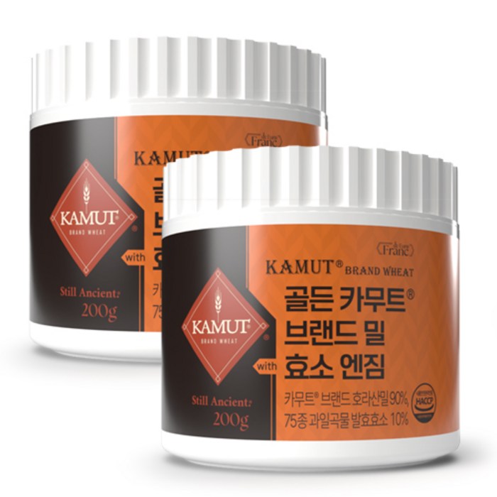 카무트 정품 골든 카무트 효소 90% 75종 곡물 1+1 총 400g, 200g, 2개
