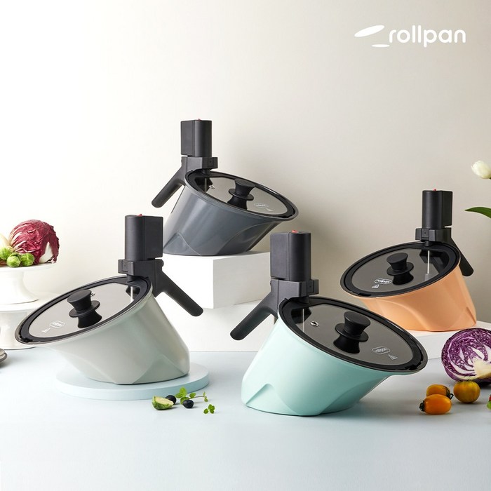 바이탈 플랜트 인덕션 뉴오리지널 롤팬 민트, 25cm 후기 분석 - 팬 내부에 장착된 논스틱 세라믹 코팅 표면 확대
