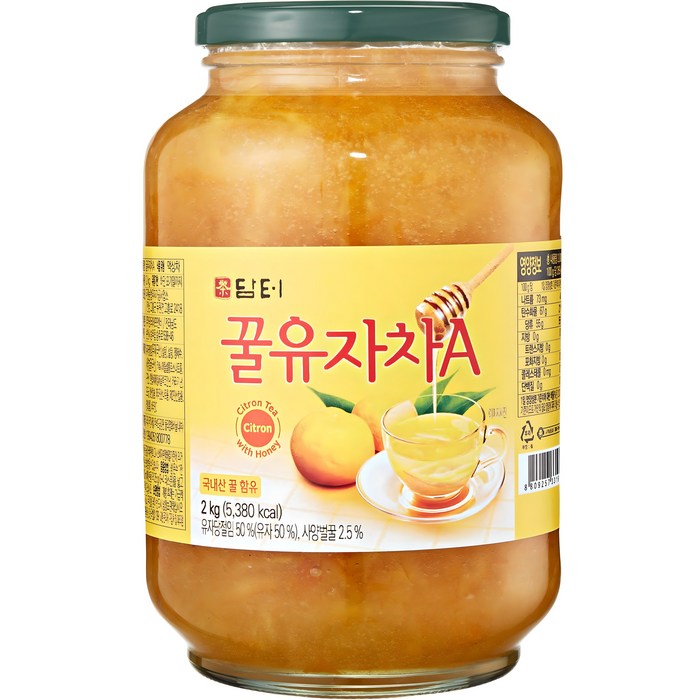 담터 꿀유자차A, 2kg, 1개, 1개입
