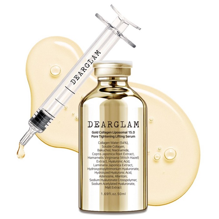 디어글램 골드 콜라겐 15.0 주름 다리미 탄력 세럼, 2개, 50ml