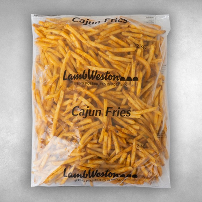 맘스터치 램웨스턴 케이준 레귤러 컷 2kg 감자튀김 양념감자, 1개 - 감튀 모임
