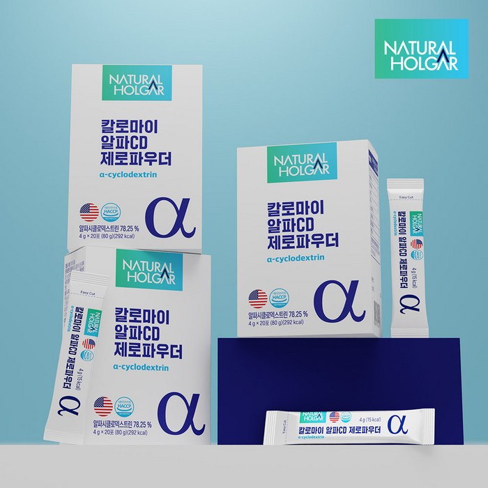 칼로마이 알파CD 제로파우더 20포 분말 식약청인증 100% HACCP 후기 분석 - 제형 및 성분 안내