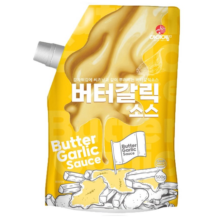 아이엠소스 버터갈릭소스, 500g, 1개 - 감자튀김 소스