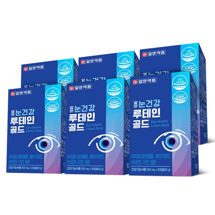 일양약품 눈건강 루테인 골드, 30정, 6개