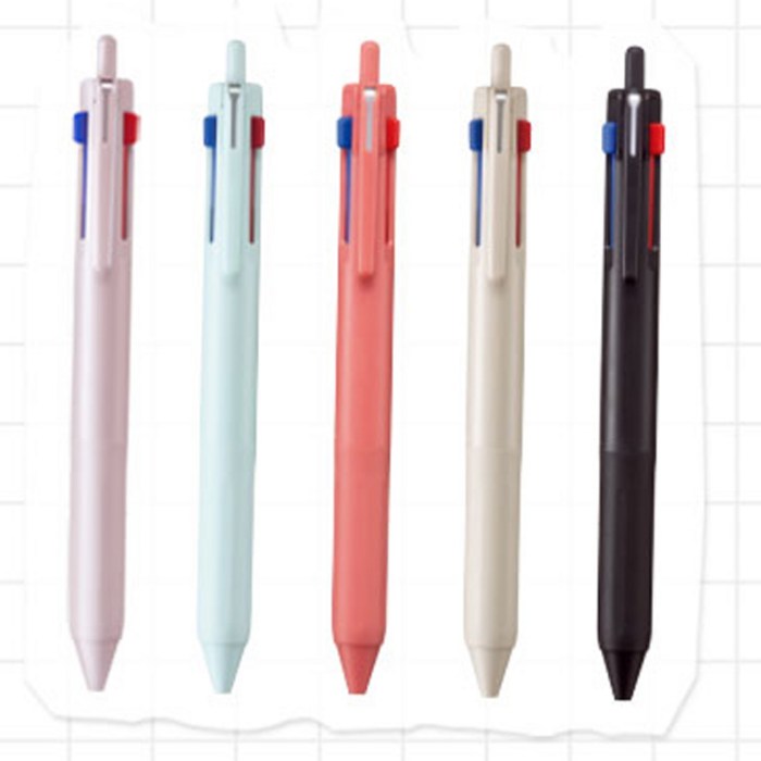 유니 제트스트림 3색볼펜 SXE3-507, 05그레이지 - 필기감 좋은 볼펜