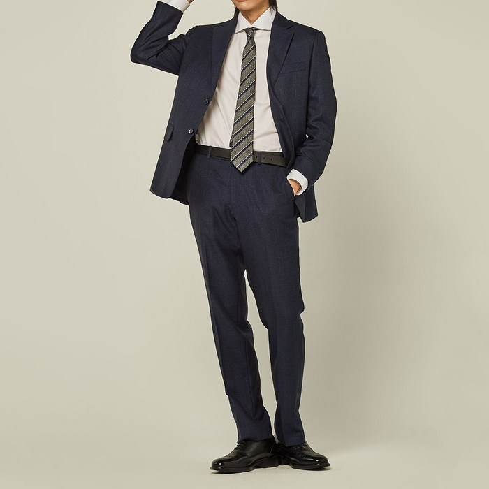 트래드클럽 남성 베리 수트 정장 세트 (4컬러 M~5XL) 후기 분석 - 착용 핏 및 어깨 라인 감상