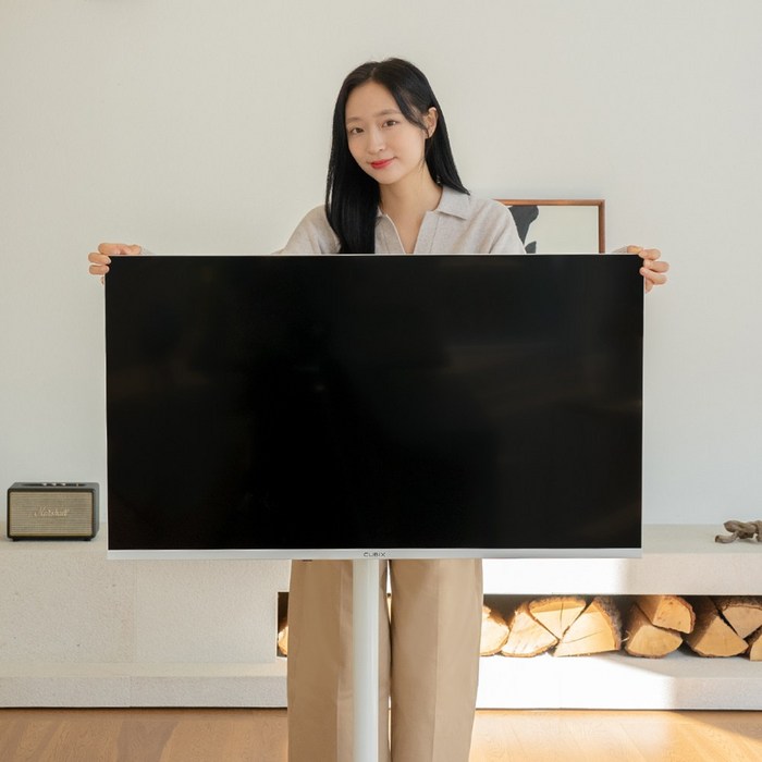 무빙큐빅스 스마트 32인치 FHD QLED 삼탠바이미 후기 분석 - 화이트 에디션 디자인
