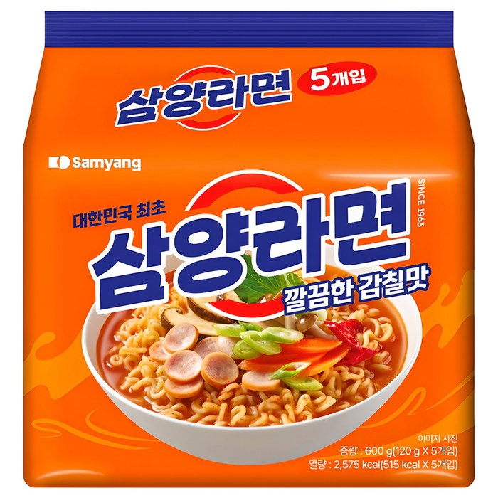 Samyang Ramen 120g, 5 pieces