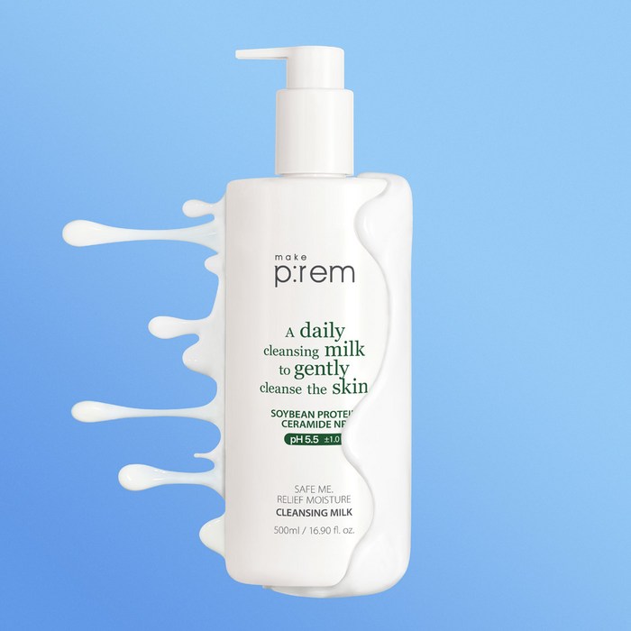 메이크프렘 세이프미 릴리프 모이스처 클렌징 밀크 기획, 1개 후기 분석 - 자극 없는 촉촉한 세안
