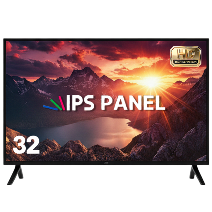 에어리브 32인치 LED HD TV 대기업 IPS 정품패널 에너지 효율 1등급, XP32H, 고객직접설치, 스탠드형, 81cm(32인치) - 소형 TV