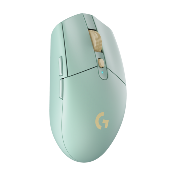 로지텍 G304 X 라이트스피드 무선 게이밍 마우스, 민트 + 옐로 후기 분석 - 패키지 박스 및 구성품