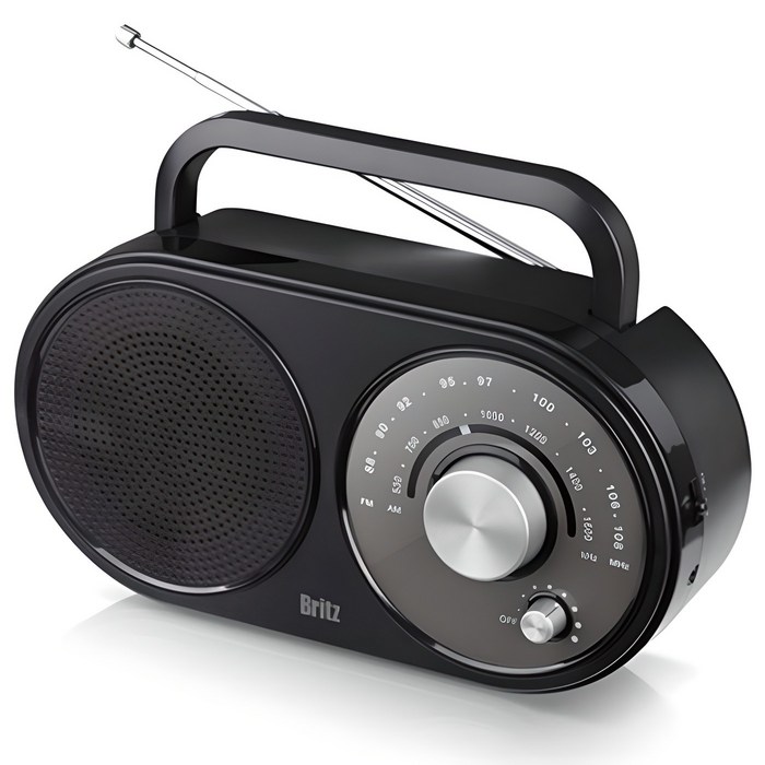 브리츠 휴대용 FM AM 아날로그 라디오, BZ-R370, 혼합 색상