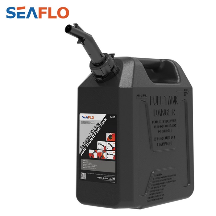 씨플로 오리지날 제리캔 등유통 캠핑기름통 블랙 10리터, 1개 - 석유통