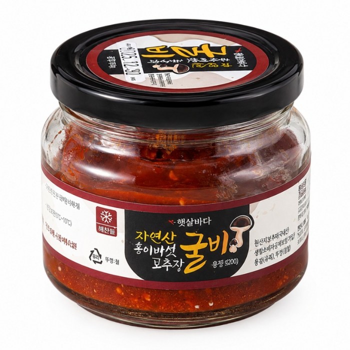 [햇살바다] 참조기 통째로 찢어만든 송이버섯 고추장 굴비 200g, 5개