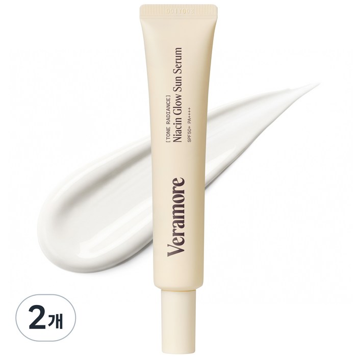베라모어 브라이트닝 광채 나이아신아마이드 선세럼 SPF50+ PA++++, 50ml, 2개