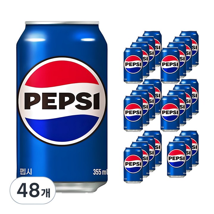 롯데칠성음료 펩시 콜라캔 업소용, 355ml, 48개