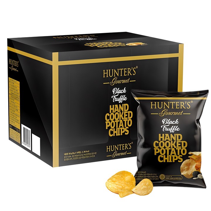 헌터스고메 블랙트러플 포테이토칩, 25g, 10개