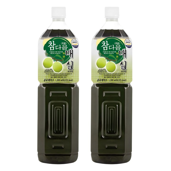 참다음 매실, 1.5L, 2개