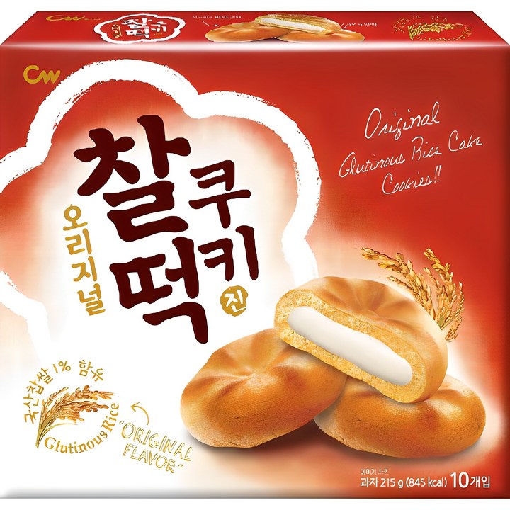 청우식품 찰떡쿠키 오리지널 10p, 215g, 1개