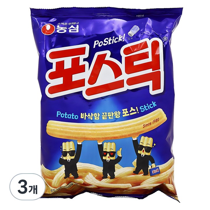 포스틱 과자, 84g, 3개