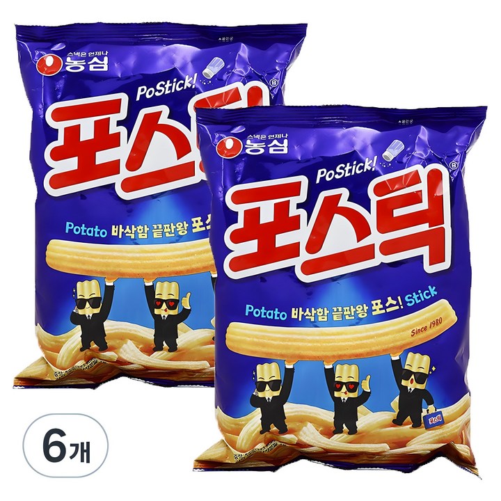 포스틱 과자, 84g, 6개