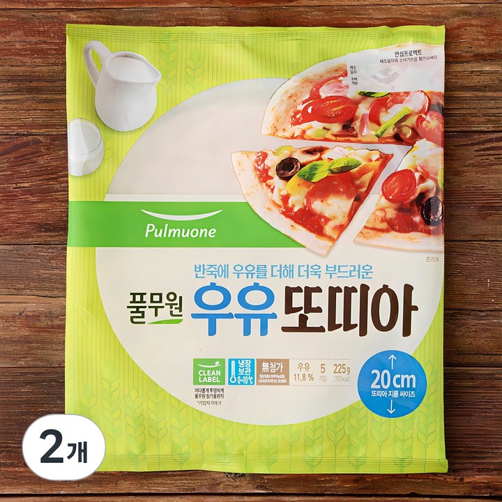 풀무원 우유또띠아 지름 20cm, 45g, 5개입, 2개