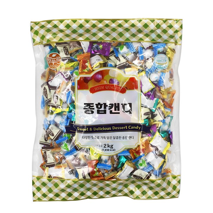 늘푸른식품 8가지맛 종합캔디, 1개, 2kg