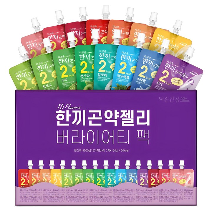 더존건강 한끼 곤약젤리 버라이어티 팩, 4.5kg, 30개입, 1개