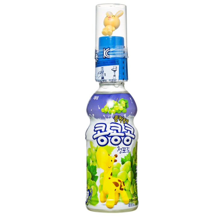 해태htb 폴짝폴짝 콩콩콩 청포도맛 유산균음료, 10개, 210ml