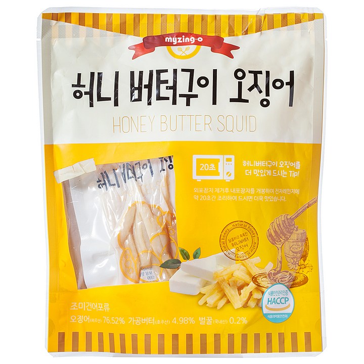 마이징오 허니 버터구이 오징어, 180g, 1개