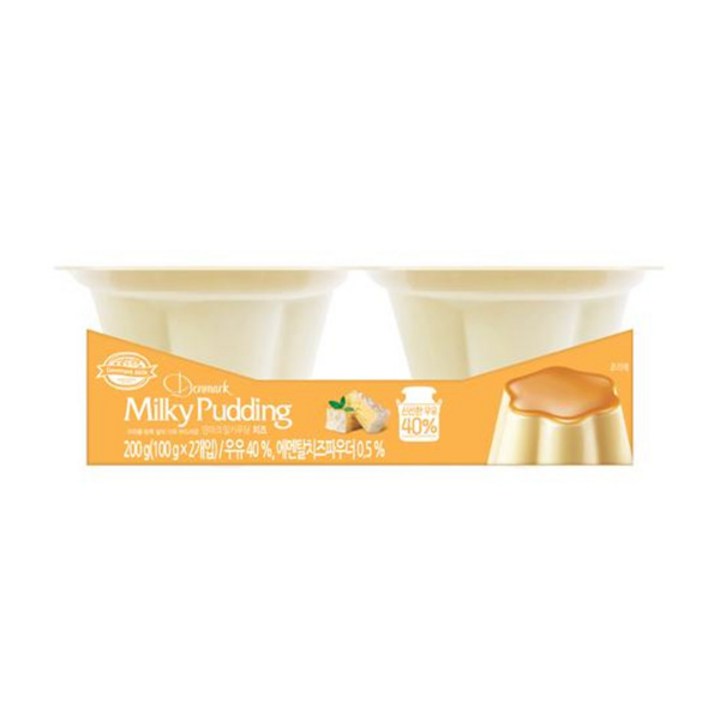 덴마크 밀키 푸딩 치즈, 2개입, 100g