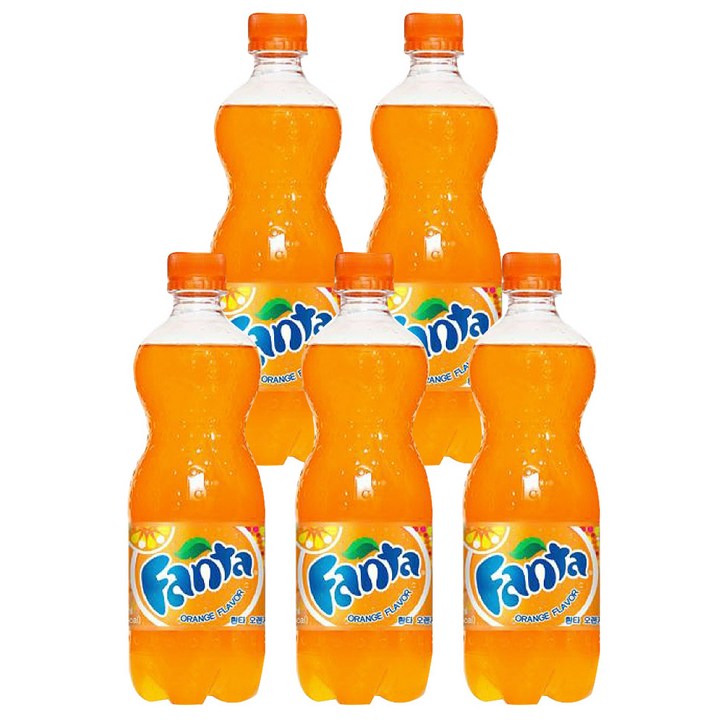 환타 오렌지, 600ml, 5개